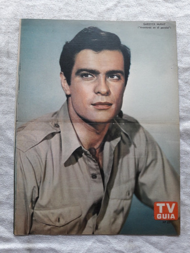 Antiguo Poster Revista Tv Guia N° 89 Gardner Mckay 