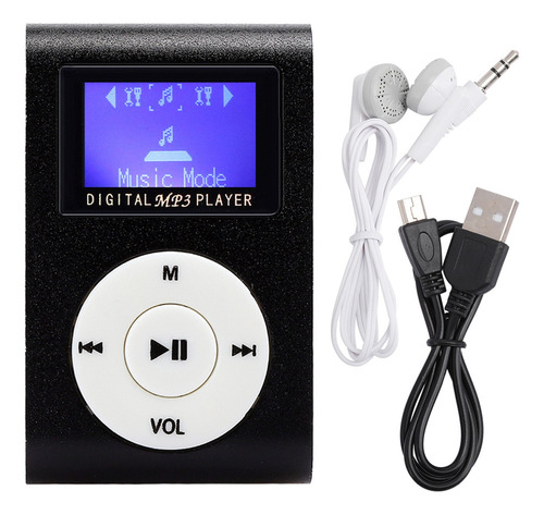 Mini Reproductor De Música Mp3 Portátil Con Pantalla Lcd De