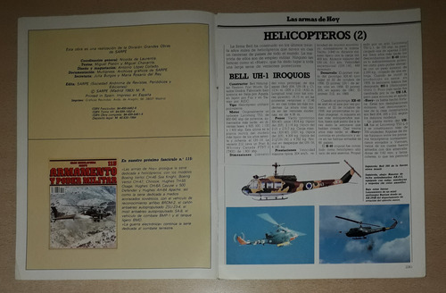 Armamento Y Poder Militar N°114 Helicópteros 2 (Usado)