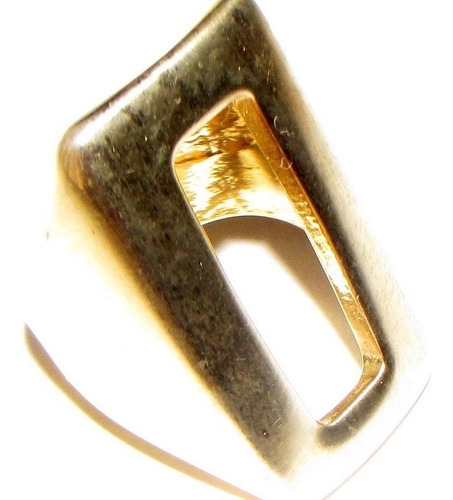 Anillo Rectangular Fantasía  Calado, Ver Medida