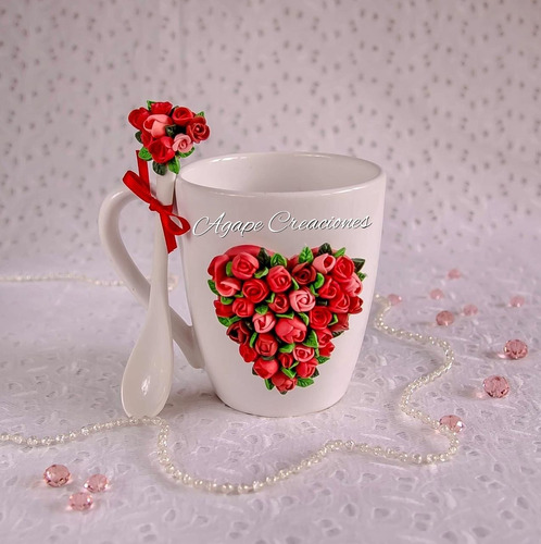 Tazas Decoradas En Porcelana Fria