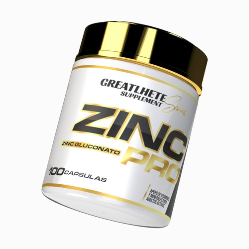 Zinc Gluconato Pro - 100 Capsulas - Greatlhete