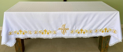 Toalha De Altar Para Igreja Católica 3,00m X 1,50m Cordeiro