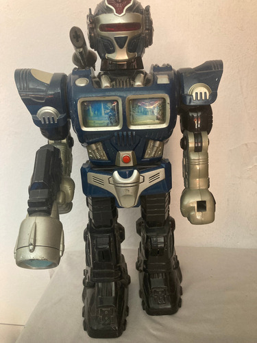 Turbo Fighter Robot 2005 Happy Kid Toys Vintage Turbo Fighter Robot Negro (Usado)