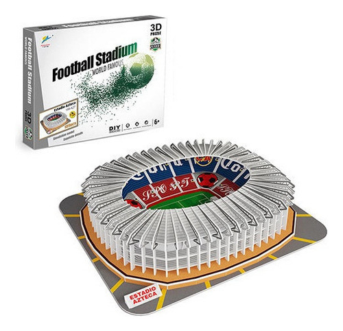 Puzzle Infantil De Papel 3d Campo De FĂștbol Azteca