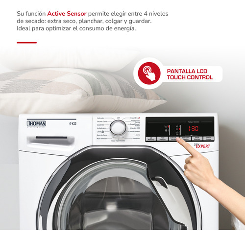 Secadora De Ropa Thomas Dry Expert Th-d9kc Color Blanco