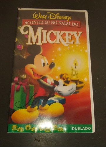 Fita Vhs Disney Original - Aconteceu No Natal Do Mickey | Parcelamento sem  juros