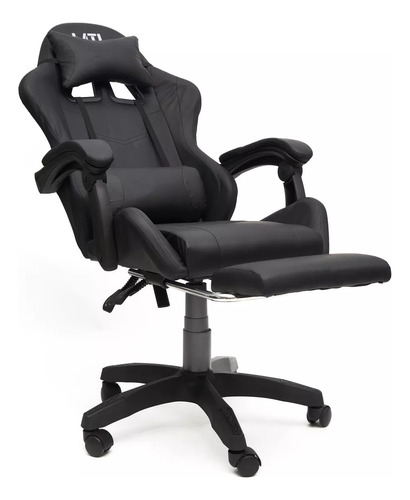 Silla Gamer Negro Oficina Gaming Youtuber Escritorio Sillon
