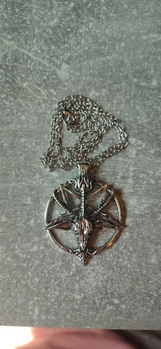 V Satán - Collar Pentagrama Satánico Cabra Murciélago Ouija