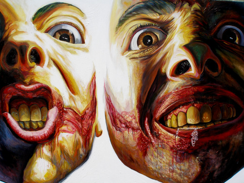 Pintura: Show Time! . La Rocca. Arte Microconceptual.