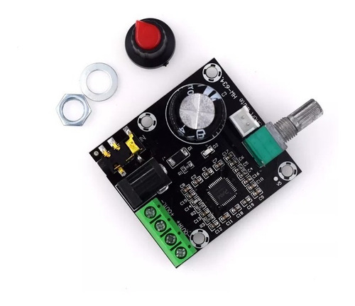Imagen 1 de 4 de Modulo Amplificador Pam8610 Pote 2x15w 7v A 15v | Icutech