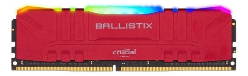 Memoria Ram Ddr4 8gb Crucial Ballistix Red 3200mhz Rgb U /vc