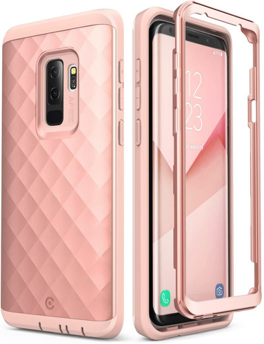 Funda Para Galaxy S9 Plus (color Rosa)+protector De Panta...