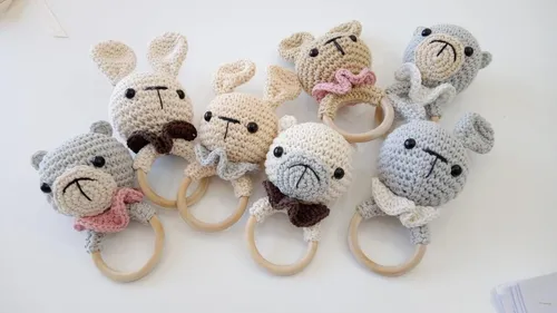 Mu ecos De Apego Amigurumis A Crochet Regalo Bebes Mordillo
