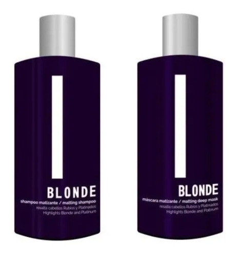 Shampoo Matizador Blonde + Máscara Matizadora Blonde Riviera