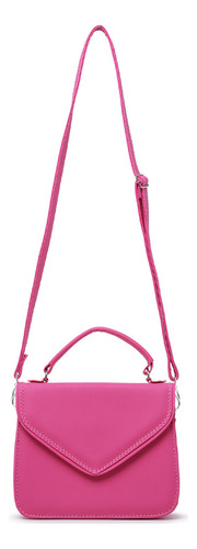 Bolsa Feminina Mão E Ombro Balada Luxo Clutch Pink 8190
