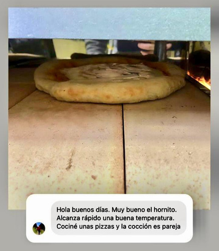 Imagen 6 de 10 de Horno Pizzero Portatil Muzza P/hornallas Acero Inoxidable