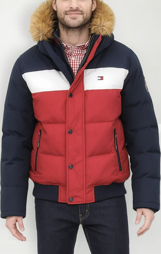 Chamarra Tommy Hilfiger Acolchonada Para Hombre
