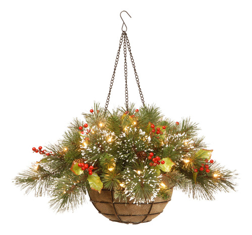 National Tree Company Cesta Colgante De Navidad Artificial P