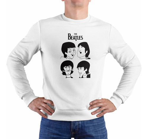 Polera Caricatura The Beatles (d0148 Boleto.store)