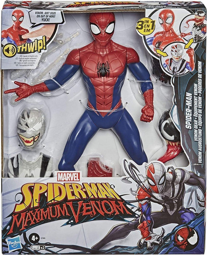 Figura Spiderman Venom Maximum 3 En 1 Con Sonido Hasbro | Cuotas sin interés Figura Spiderman Venom Maximum 3 En 1 Con Sonido Hasbro | Cuotas sin interés