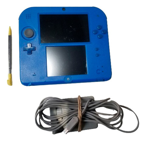 Nintendo  3ds 2ds Color  Azul Y Negro Con Juegos Instalados