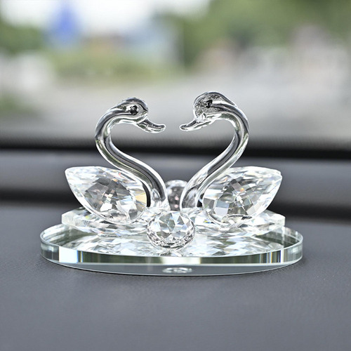 Estatua De Cisne De Cristal Artificial, Difusor, Blanco