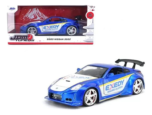 2003 Nissan 350z 1:24 Jada Color Azul