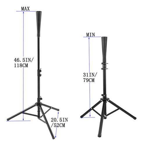 . . Tubo Superior De Béisbol Tee De Bateo Soporte De Bola