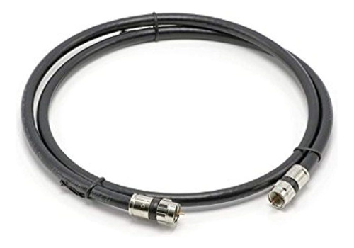 The Cimple Co - 10 Pies, Cable Coaxial Rg6 Negro Cable Coax