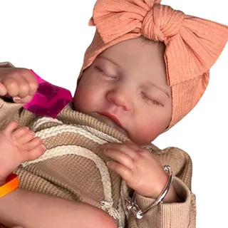 Npk 50cm Muñeca Niña Bebé Reborn Cuerpo Completo De Silicona