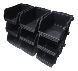 Comprar Kit 9 Caixa N5 Gaveta Bin Organizadora Parafusos Empilhável no Mercado Livre