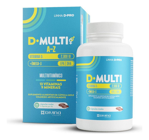 D-multi A-z Multivitamínico 120 Cápsulas Moles