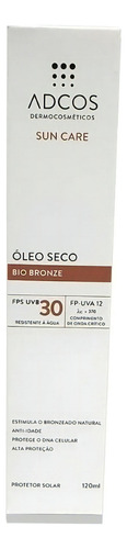 Adcos Sun Care Óleo Seco Bio Bronze Fps 30 120ml