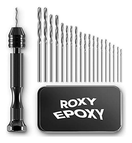 Roxy Epoxy Aluminum Alloy Pin Vise Hand Drill Bits (26 Pcs)