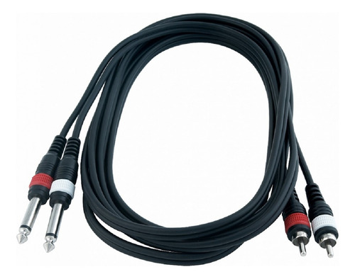 Cable Audio 2 Rca A 2 Plug 6.5mm Warwick Musicapilar