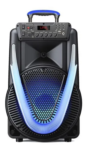 Parlante Multilaser Sunny II SP396 portátil con bluetooth negro