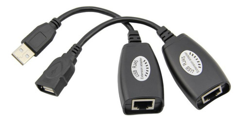 Extensión Usb A Rj45 Utp Adaptador Lan 50mts Cat5/cat5e/cat6