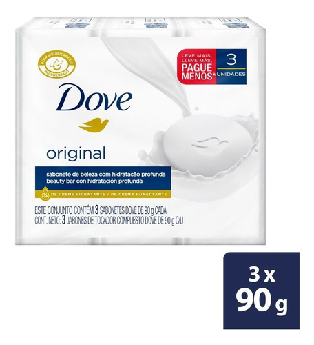 Jabon Dove 90 Gr X3 Unidades 