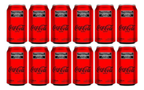 Coca Cola Zero Lata 354ml X12