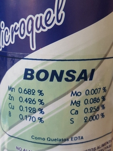 Microquel Bonsaiformula Especial Para Bonsai