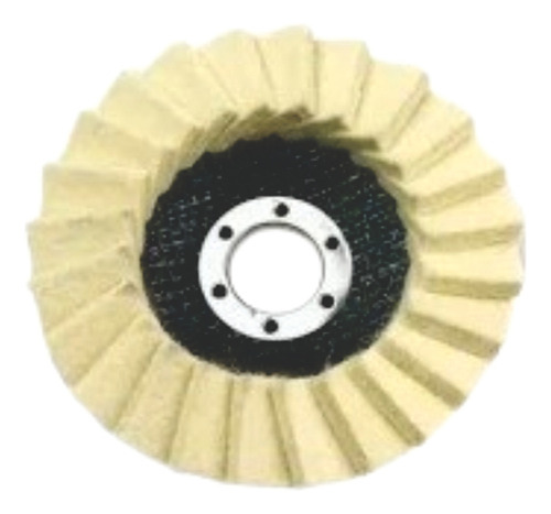 2 Peças Disco Flap Feltro 115mmx22,23mm-4.1/2- Polimento