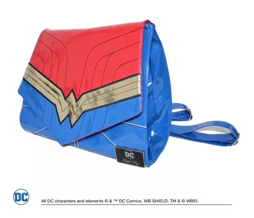 Mochila Wonder Woman Dc Comics Licencia Oficial Muy