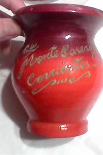 Monte Casero-corrientes-mate Patinado -recuerdo De-alto10 Cm