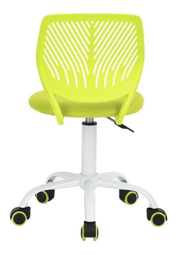 Imagen 3 de 6 de Silla de escritorio Home Make Carnation verde con tapizado de mesh