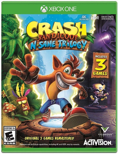 Crash Bandicoot N-sane Trilogy Xbox One Nuevo Fisico Sellado