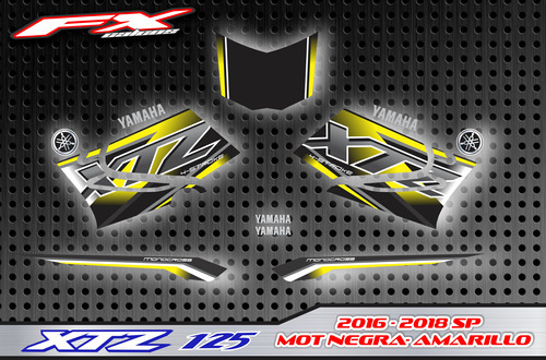 Calcos Opcionales Yamaha Xtz 125 2016-2019 Fxcalcos2