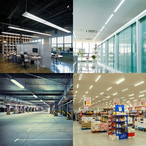 Lampara Liston G13 + Tubo Led T8 9w 60 Cm Cálido Frio Neutro Blanco