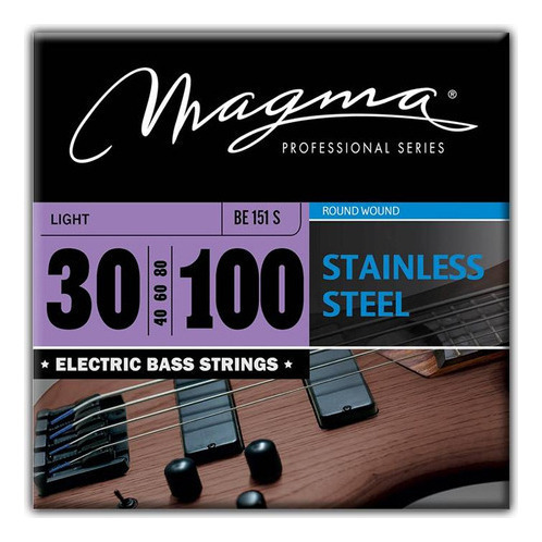 Encordado Magma Bajo 5 Cuerdas S.steel 30-100 Light Be151s