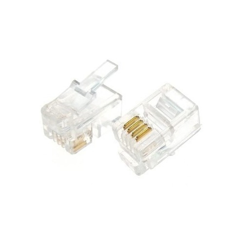 4 X Conector Rj11 6p4c Para Teléfono, 4 Unidades, Factura